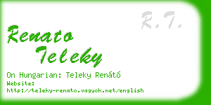 renato teleky business card